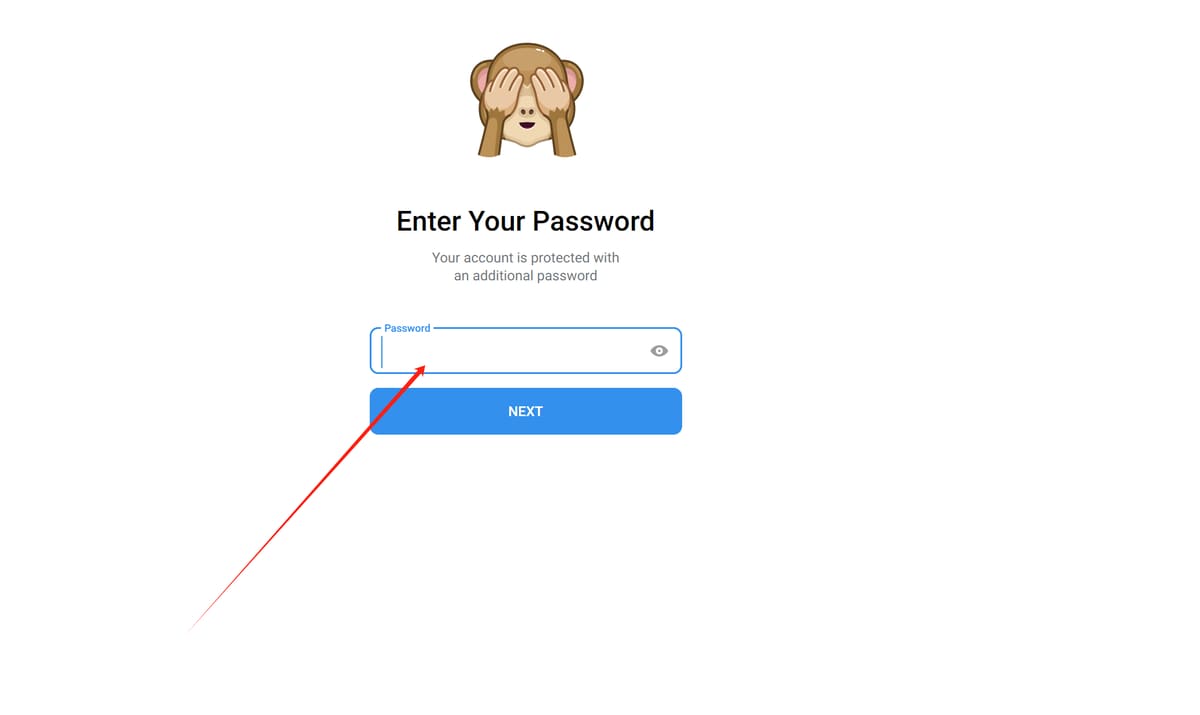 网页继续要求Enter Your Password时，填写本账号的2FA密码。